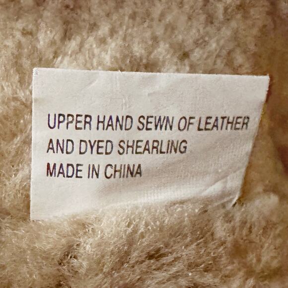 Born Distressed Leather Shearling Knee High Boots - Size US 6.5 / EU 37 - Picture 5 of 5